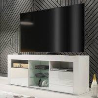 Creative Furniture Pulse TV Unit 145cm - White with Gloss Doors
