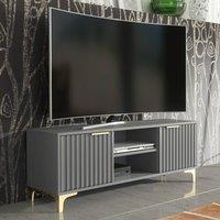 Creative Furniture Tide Crest TV Unit 120cm - Dark Grey & Gold