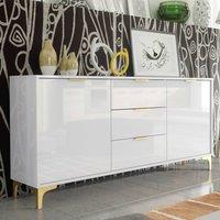 Creative Furniture Goldline Gloss Sideboard 140cm - Glossy White