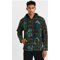 JTAPHRIQUE Patchwork Zip-Up Hoodie Jacket | Size: Large