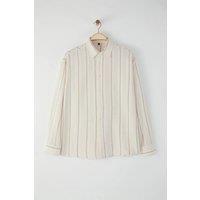 WOVCOR Men's Men's Regular Fit Textured Stripe Button-Up Shirt | Size: Large