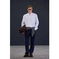 WOVCOR Men's Oversized Fit Striped Cotton Shirt | Size: XL