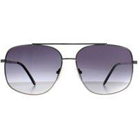 Guess Men's Aviator Shny Light Nickeltin Smoke Gradient GF0207 in Silver