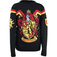 Harry Potter Women's Gryffindor Christmas Jumper in Black | Size: 2XL