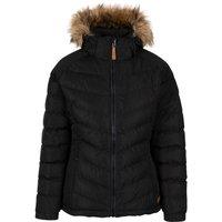 Trespass Women's Nadina Waterproof Padded Jacket in True Black | Size: Medium
