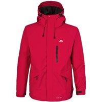Trespass Men's Corvo Hooded Full Zip Waterproof Jacket Coat in Red | Size: Small