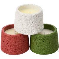 Living and Home 3-Pack Soy Wax Scented Candles in Osmanthus, Citrus Lime & Guava