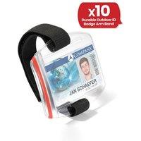 Durable Arm Band ID Badge Holder Transparent Box of 10