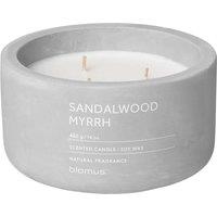Blomus Fraga Sandalwood Myrrh Scented Candle L - Micro Chip in Grey