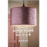 ValueLights Bonita 28cm Glitter Droplets Easy Fit Ceiling Pendant Light Lamp Shade in Pink