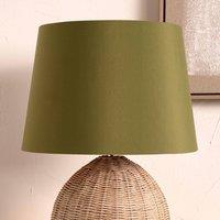 Ruma Sage Green Tapered Poly Cotton Lampshade for Table Lamps & Floor Lamps | Size: 8 inches