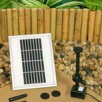 Primrose Solar Powered Pump Fountain Pond Water Feature Cascade Light 200LPH in White