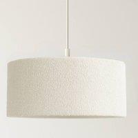 CGC Lighting Petra 45cm Large White Boucle Ceiling or Table Lamp Shade in Natural White
