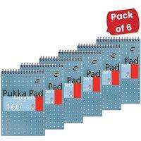 Pukka Reporter's Pad 160 Pages - Lined - Pack of 6