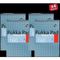 Pukka Reporter's Pad 160 Pages - Lined - 4 Packs