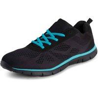 VIVA Men's Get Fit Mesh Running Trainers Athletic Walking Gym Shoe Sport Run in Turquoise | Size: 9