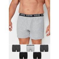 BadRhino Men's 5 Pack Loose Fit Boxers in Grey | Size: XL