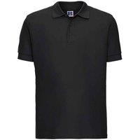 Russell Men's Ultimate Cotton Pique Polo Shirt in Black | Size: 4XL