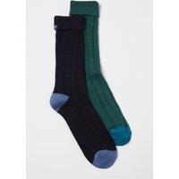 Crew Clothing Men's 2 Pack Rugby Sock Multi in Navy