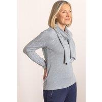 Anna Rose Women's Embellished Jumper With Scarf in Grey | Size: XL