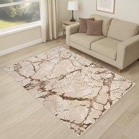 Smart Living Venice Modern Carved Rug - Soft Luxury for Living & Bedroom in Beige | Size: 200 cm x 290 cm