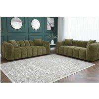Stratus Interiors Venice Chunky Panel Sofa Set - Durable Living Room Sofa in Green