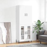 Berkfield Home Highboard White 69.5x34x180 cm Engineered Wood