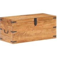 Berkfield Home Chest 90x40x40 cm Solid Acacia Wood in Brown | Size: 90 x 40 x 40 cm