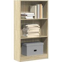 Berkfield Home Bookcase Sonoma Oak 60x24x109 cm Engineered Wood in Brown | Size: 60 x 24 x 109 cm