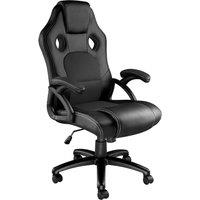 tectake Gaming Chair Tyson - Ergonomic Shape, Thick Padding in Blue