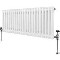 Monstershop Traditional 2 Column Radiator - 300 x 1012mm - White