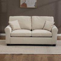 Artemis Home Lewiston Fabric Pull Out Sofabed in Beige | Size: 3 Seater