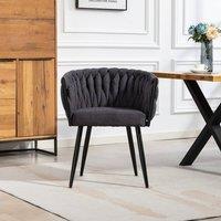 Artemis Home Aneta Fabric Accent Chairs - Set of 2 in Charcoal | Size: 2 Pack
