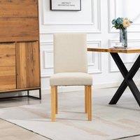 Artemis Home Almont Fabric Dining Chairs - Set of 2 in Beige | Size: 2 Pack