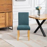 Artemis Home Almont Fabric Dining Chairs - Set of 2 in Teal | Size: 2 Pack