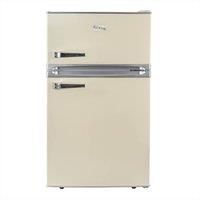 SIA Cream Freestanding Under Counter Retro Fridge Freezer 88L - RFM88C