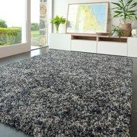 Kukoon Grey Charcoal Super Soft Shaggy Area Rug in Stone | Size: 200 cm x 290 cm