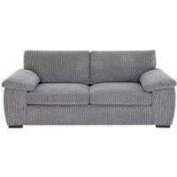 Bliss Furniture Jumbo Cord Fabric 2 Seater Sofa for Small Spaces in Grey | Size: 2 Person