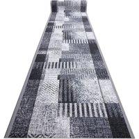 RugsX Anti-Slip Essenza Runner in Grey | Size: 80 cm x 340 cm