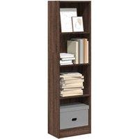 Berkfield Home Bookcase Brown Oak 40x24x143 cm Engineered Wood | Size: 40 x 24 x 143 cm
