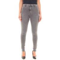 Smart Living Women's Stylish Skinny Fit High Waisted Denim Jeans in Dark Grey | Size: 12