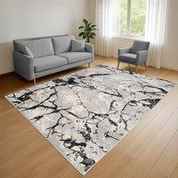 Smart Living Venice Modern Shimmer Rug - Soft Luxury for Living & Bedroom in Grey | Size: 120 cm x 170 cm