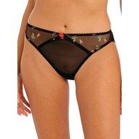 Freya Women's Rose Blossom Brief in Black | Size: 14
