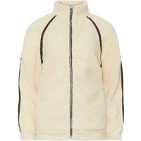 Long Tall Sally Women's Tall Fleece Jacket in Ivory | Size: 20