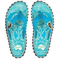 Gumbies Women's Islander Flip Flops in Light Blue | Size: 7