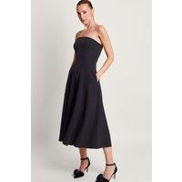 Monsoon Women's Briar Bandeau Dress Black | Size: 10