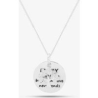 T.H.Baker Women's Sterling Silver Stone Set Family Tree Pendant 8.68.4239 | Size: 16-18inch