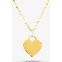 T.H.Baker Women's Gold-plated Plain Heart Pendant P-29027-5/G in Gold | Size: 18 inches