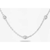 Rosa Lea Women's Rub Over Necklace AM-THB032706 in Silver | Size: 18 inches