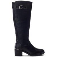 Moda In Pelle Women's 'Sansho' Leather Heeled Boots in Black | Size: 7